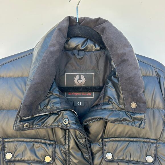 Belstaff Silver Label Y2K Men’s Goose Down Puffer Jacket Winter Black 48 Medium - Picture 8 of 14